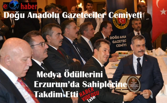 DAGC, Medya &Ouml;d&uuml;llerini Erzurum&rsquo;da d&uuml;zenlenen t&ouml;renle sahiplerine sundu