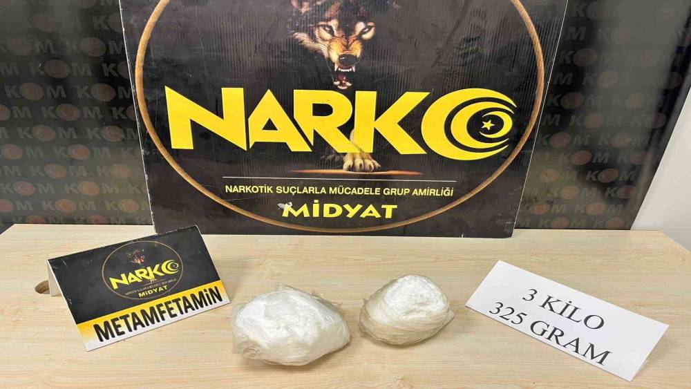 Mardin&rsquo;de uyuşturucu operasyonunda 3 kilogram metamfetamin ele ge&ccedil;irildi
