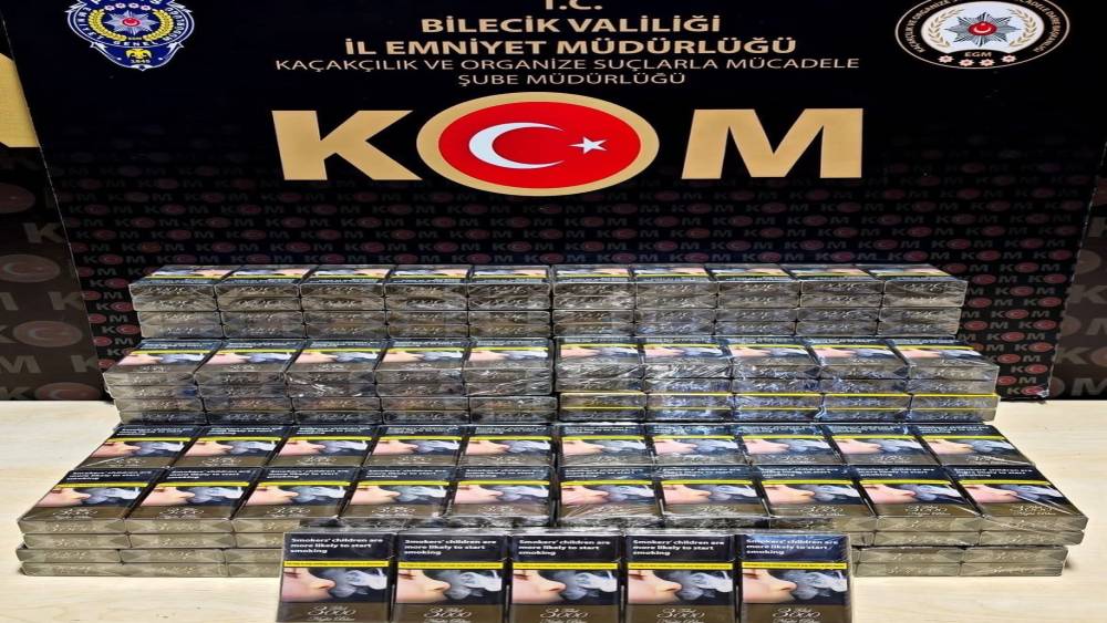Bilecik&rsquo;te 290 paket ka&ccedil;ak sigara ele ge&ccedil;irildi
