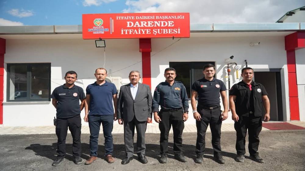 Darende&rsquo;de itfaiye personeline İtfaiye Haftası ziyareti
