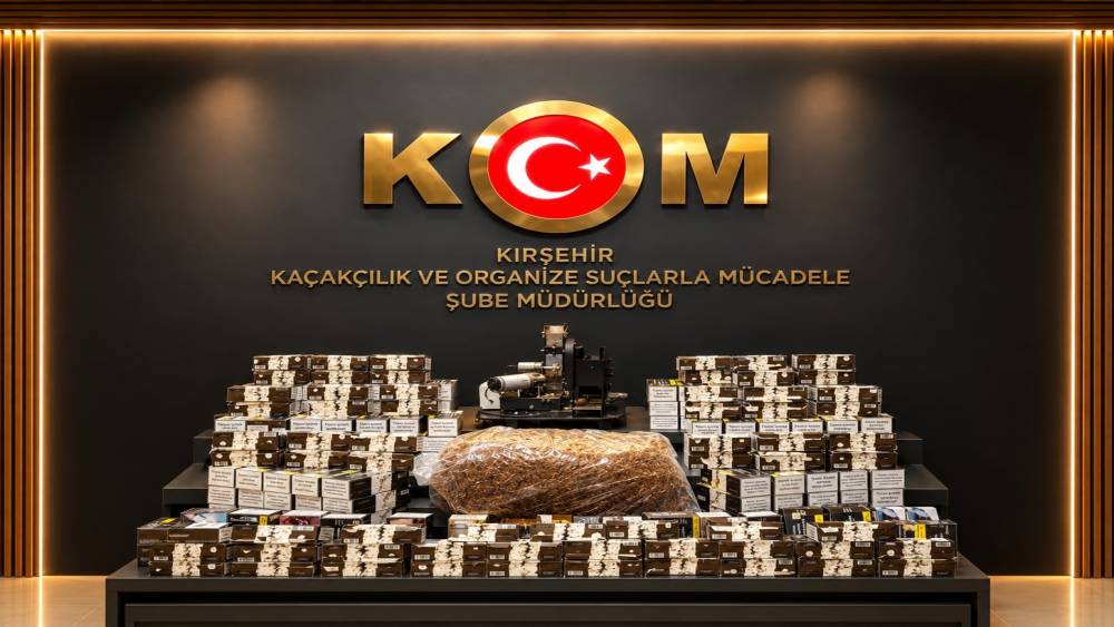 Kırşehir&rsquo;de ka&ccedil;ak t&uuml;t&uuml;n operasyonu: 45 bin 200 makaron ele ge&ccedil;irildi

