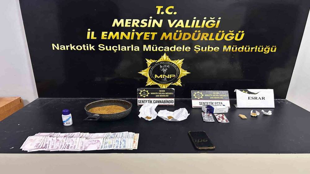 Mersin&rsquo;de uyuşturucu operasyonunda 1 ş&uuml;pheli tutuklandı
