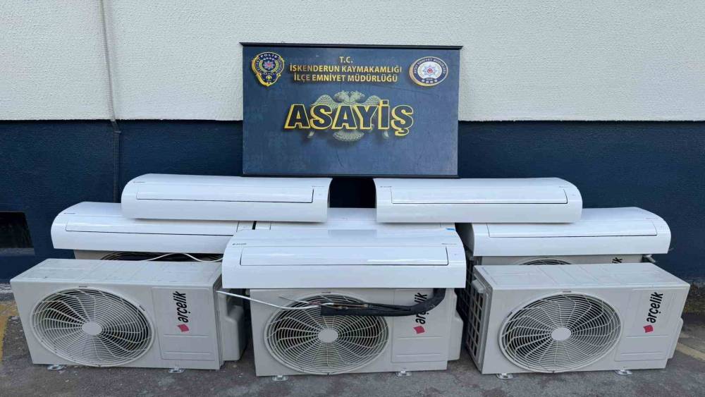 Depremzedelerden &ccedil;aldıkları klimaları satan 2 şahıs yakayı ele verdi
