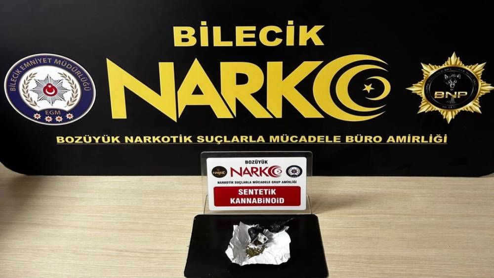 Bilecik&rsquo;te uyuşturucu operasyonu: 1 g&ouml;zaltı
