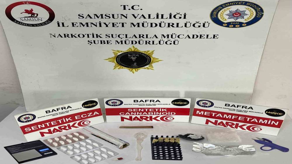 Bafra&rsquo;da uyuşturucu operasyonu: 2 tutuklama
