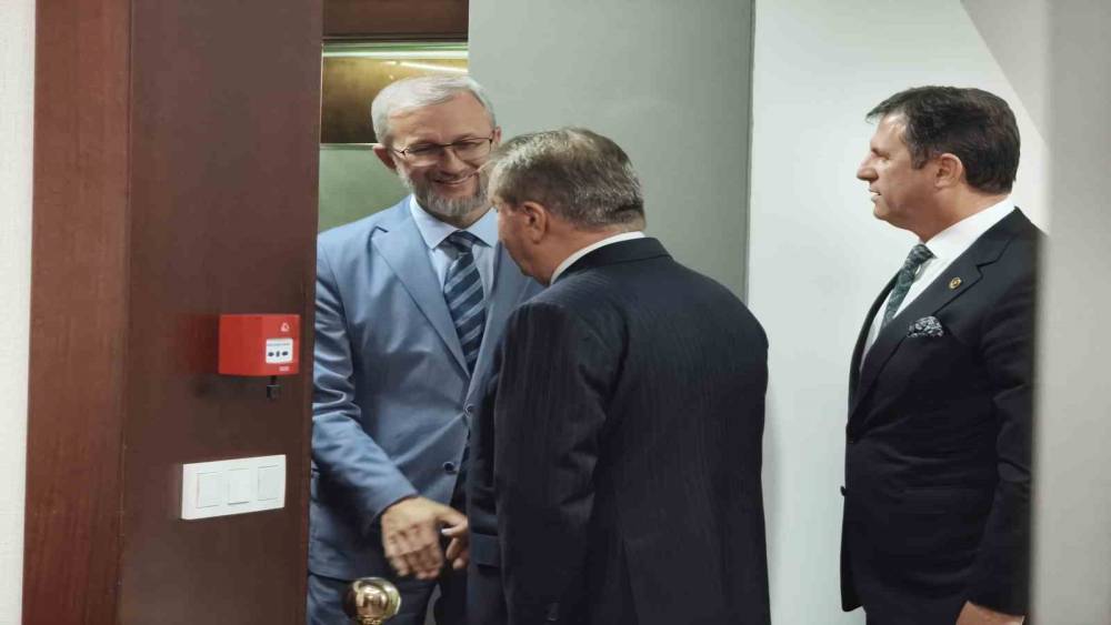 Ukrayna B&uuml;y&uuml;kel&ccedil;isi Celalov&rsquo;dan BBP Başkanı Destici&rsquo;ye ziyaret
