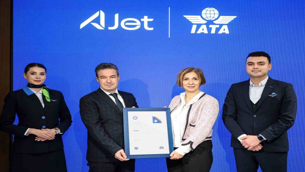 AJet, IATA sertifikasını aldı
