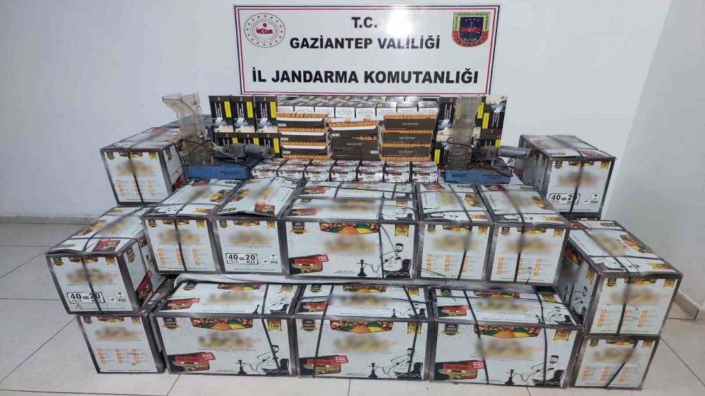 Gaziantep&rsquo;te 800 bin TL değerinde ka&ccedil;ak nargile malzemeleri ele ge&ccedil;irildi

