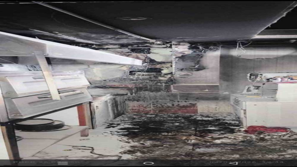 Bitlis&rsquo;te bir iş yerinde yangın &ccedil;ıktı
