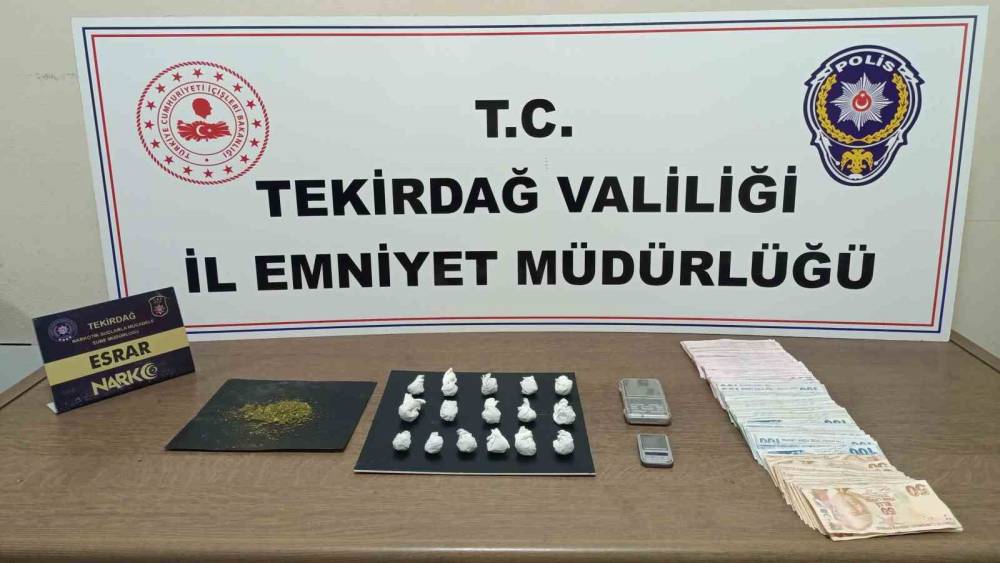 Tekirdağ&rsquo;da narkotik uygulamalarında 172 kişiye adli işlem
