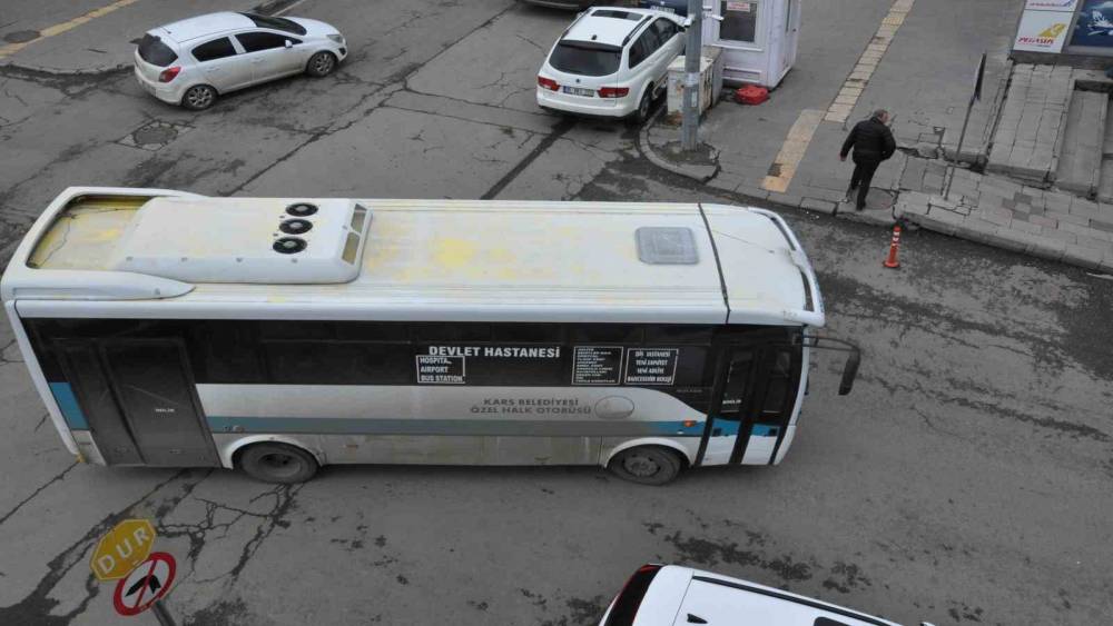 Kars&rsquo;ta dolmuş &uuml;cretlerine tepki
