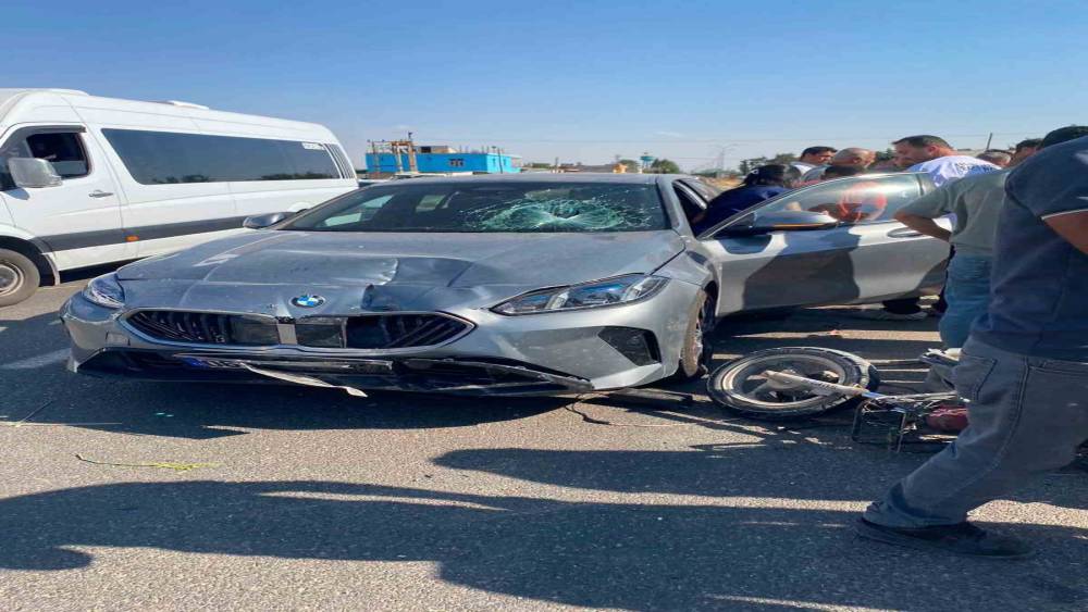 Şanlıurfa&rsquo;da otomobille motosiklet &ccedil;arpıştı: 2 yaralı
