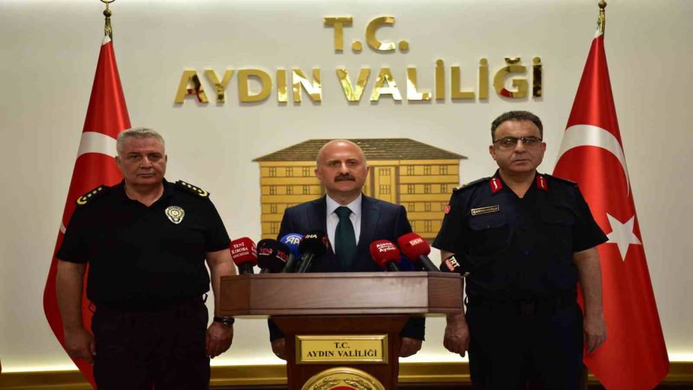 Aydın Valisi Varol a&ccedil;ıkladı: "&Ccedil;ine orman yangını ile ilgili 2 kişi g&ouml;zaltına alındı"
