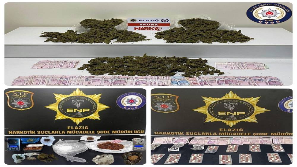 Elazığ&rsquo;da uyuşturucu operasyonu: 7 tutuklama
