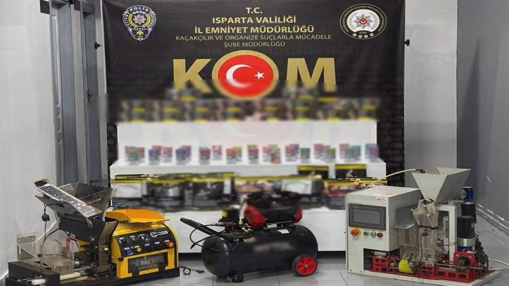 Isparta&rsquo;da ka&ccedil;ak&ccedil;ılık operasyonunda binlerce ka&ccedil;ak &uuml;r&uuml;n ele ge&ccedil;irildi
