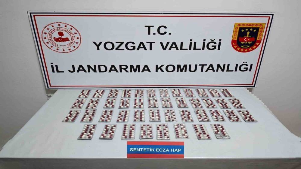 Yozgat&rsquo;ta 613 sentetik uyuşturucu hap ele ge&ccedil;irildi

