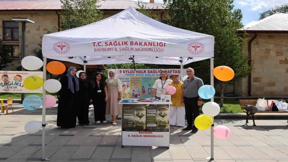 Bayburt&rsquo;ta vatandaşlara sağlıklı yaşam alışkanlıkları anlatıldı
