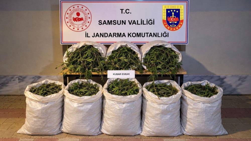 Bafra&rsquo;da 63 kilo kubar esrar ele ge&ccedil;irildi
