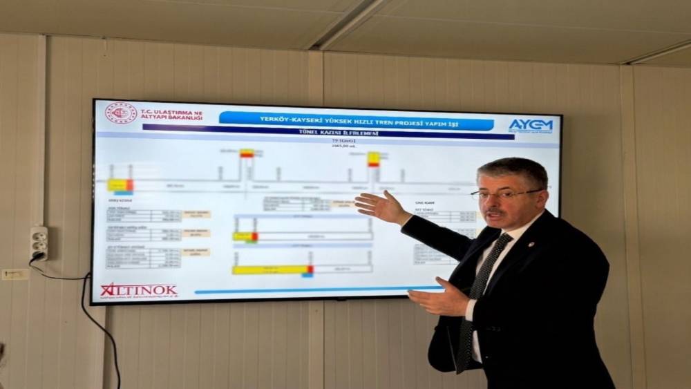 &Ccedil;opuroğlu&rsquo;ndan hızlı tren şantiyesine ziyaret
