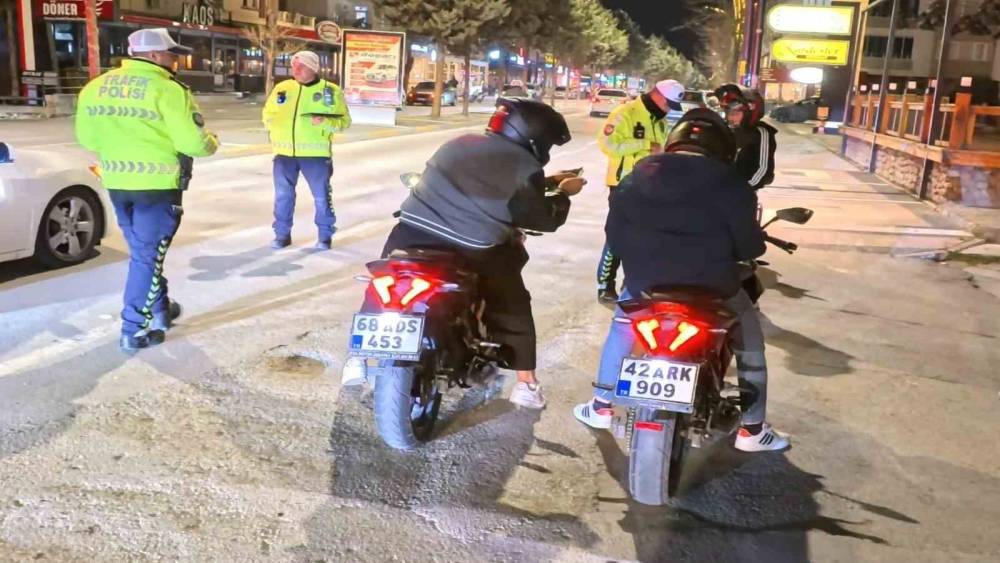 Aksaray&rsquo;da motosikletlere y&ouml;nelik denetimler artırıldı
