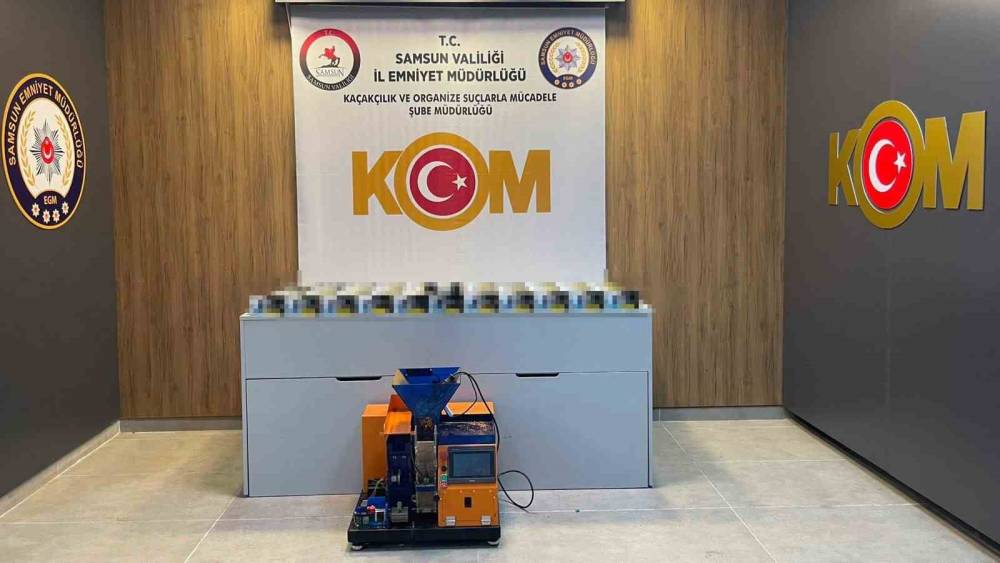 Samsun&rsquo;da 20 bin ka&ccedil;ak sigaraya ele ge&ccedil;irildi
