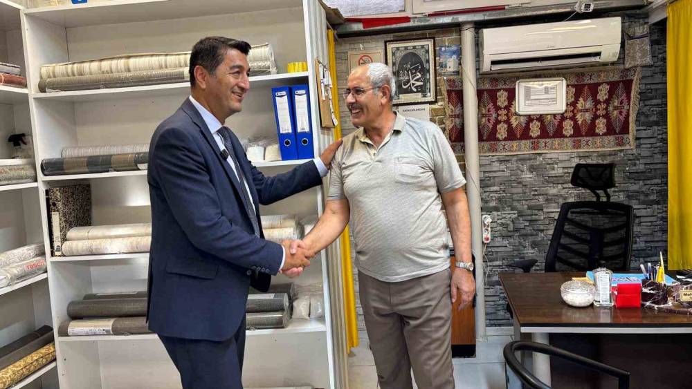 MTSO Başkan adayı Boyraz saha &ccedil;alışmalarını s&uuml;rd&uuml;r&uuml;yor
