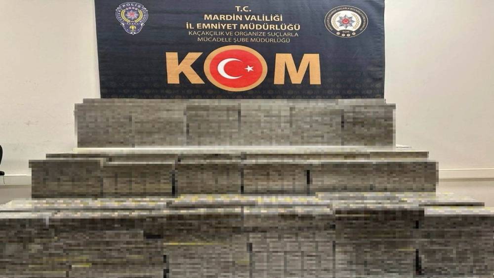 Mardin&rsquo;de ka&ccedil;ak&ccedil;ılık operasyonunda 7 bin 500 paket sigara ele ge&ccedil;irildi
