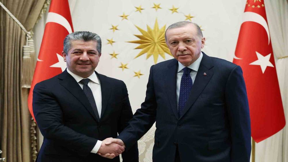 Cumhurbaşkanı Erdoğan,  IKBY Başbakanı Mesrur Barzani’yi kabul etti
