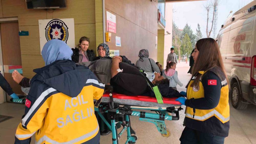 Kontrol&uuml; kaybeden kamyonet yoldan &ccedil;ıktı
