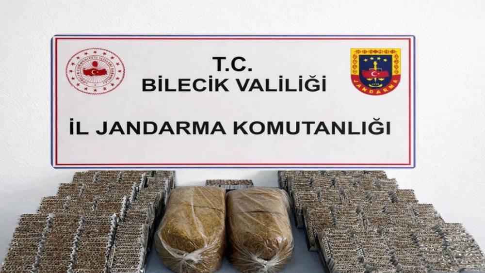 Bilecik&rsquo;te 13 bin 580 makaron ve 10 kilo kıyılmış t&uuml;t&uuml;n ele ge&ccedil;irildi
