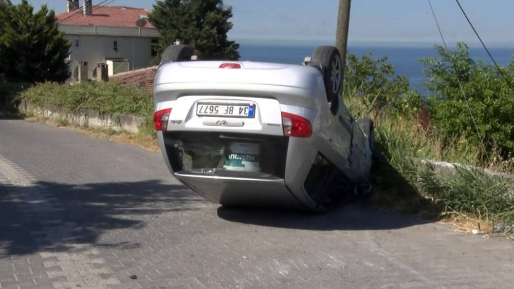 B&uuml;y&uuml;k&ccedil;ekmece&rsquo;de ara&ccedil; takla attı
