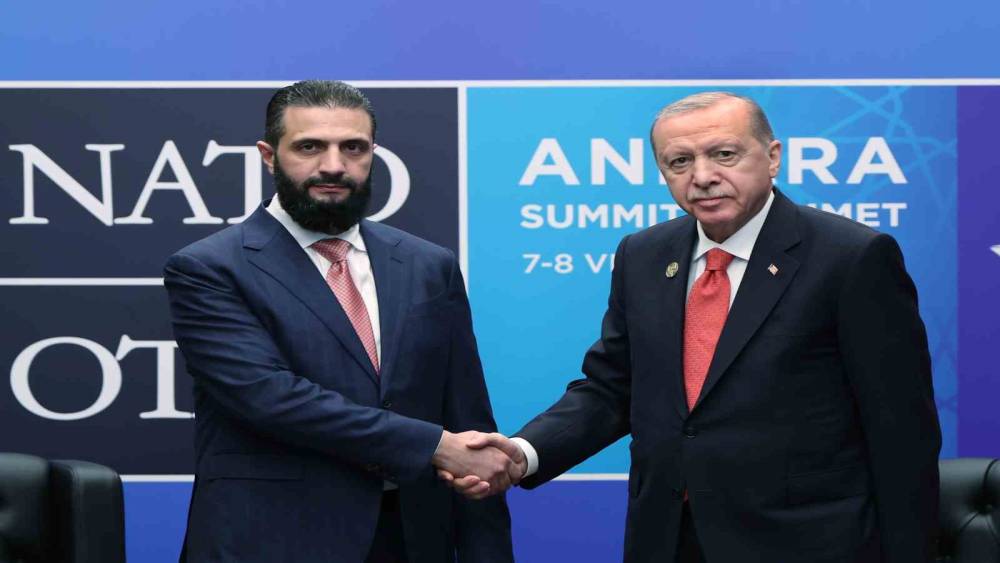 Cumhurbaşkanı Erdoğan, Suriyeli mevkidaşı ile Cumhurbaşkanlığı K&uuml;lliyesinde g&ouml;r&uuml;şt&uuml;
