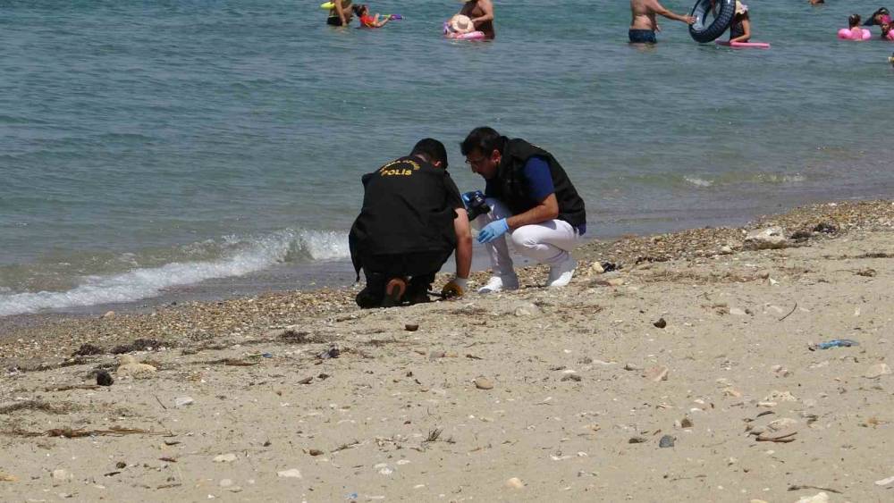 &Ccedil;anakkale&rsquo;de plajda savaştan kalma olduğu değerlendirilen askeri m&uuml;himmat bulundu
