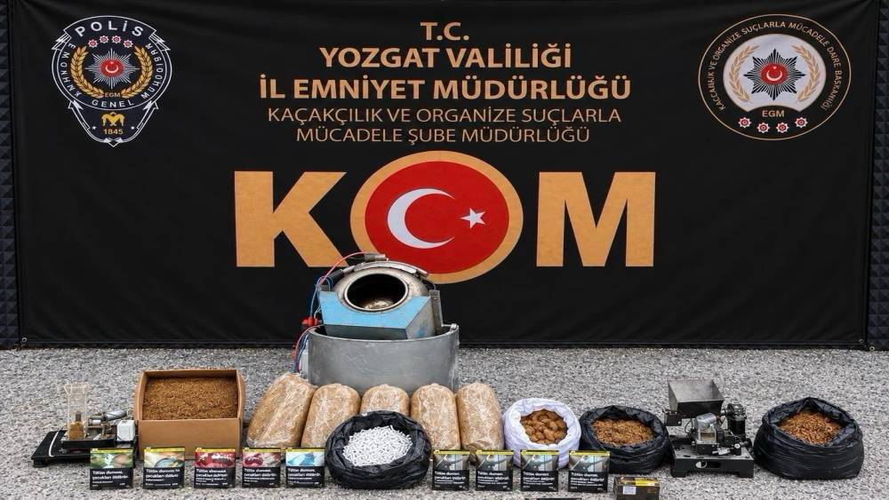 Yozgat&rsquo;ta 3 bin 500 adet makaron ele ge&ccedil;irildi
