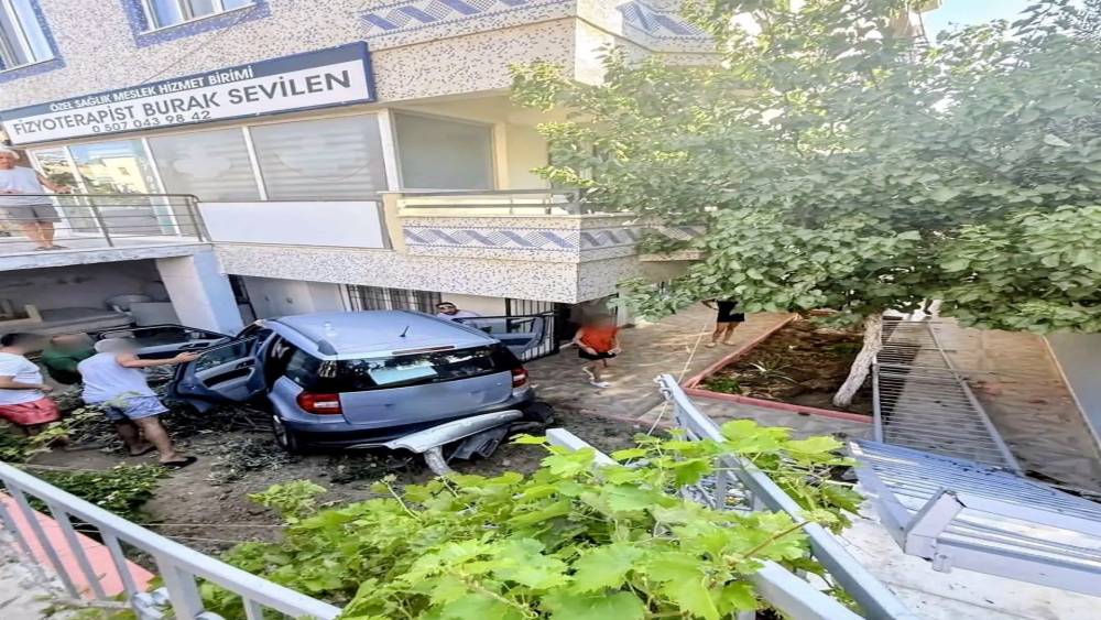 Didim&rsquo;de ara&ccedil; evin bah&ccedil;esine u&ccedil;tu
