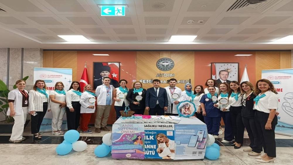 Aydın Şehir Hastanesi&rsquo;nde anne s&uuml;t&uuml;n&uuml;n &ouml;nemine dikkat &ccedil;ekildi
