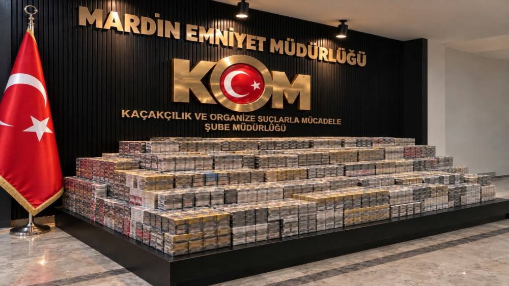 Mardin&rsquo;de 12 bin 900 paket ka&ccedil;ak sigara ele ge&ccedil;irildi
