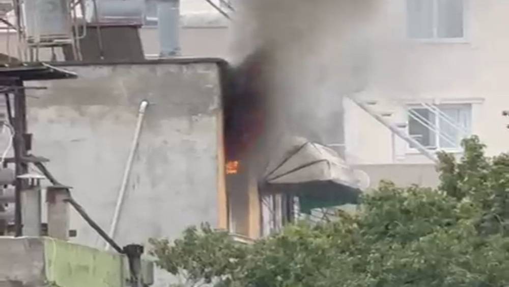 Adana&rsquo;da ev yangını
