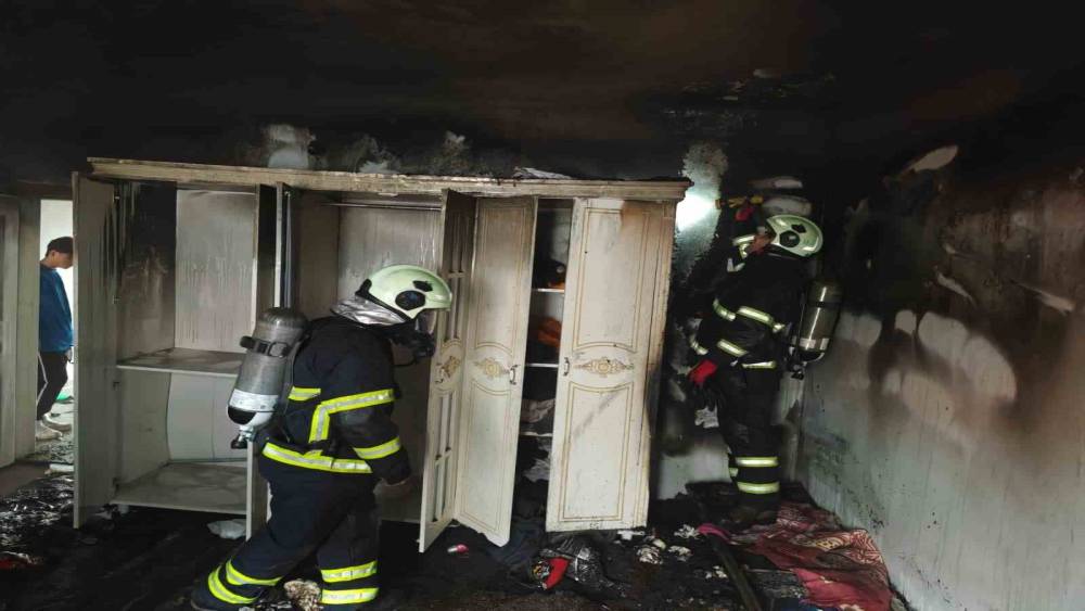 Mardin&rsquo;de m&uuml;stakil evde &ccedil;ıkan yangın s&ouml;nd&uuml;r&uuml;ld&uuml;
