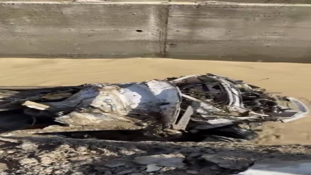 Osmaniye&rsquo;de selde kaybolan minib&uuml;s bulundu, geriye hurda kaldı
