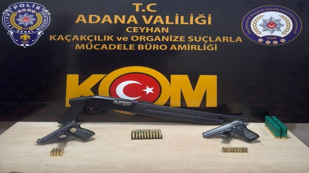 Adana’da silah ve mühimmat ticareti operasyonu
