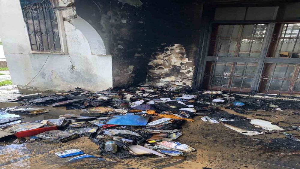 Yangında kundaklama ş&uuml;phesi
