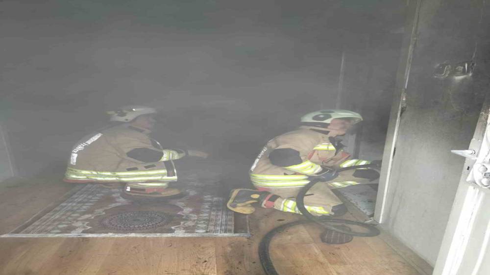 Kahramanmaraş&rsquo;ta ikamette yangın
