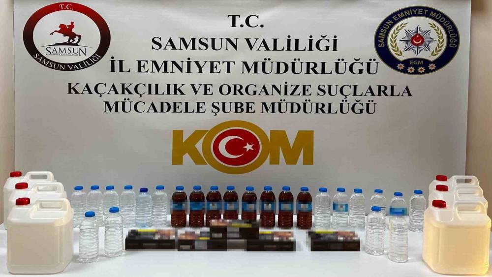 37 litre el yapımı sahte i&ccedil;ki ele ge&ccedil;irildi
