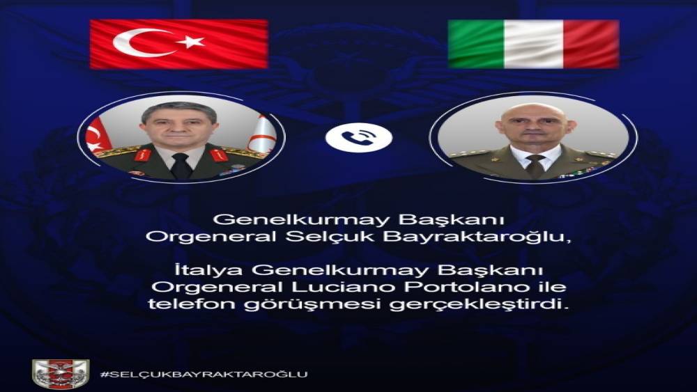 Genelkurmay Başkanı Bayraktaroğlu, İtalyan mevkidaşı ile g&ouml;r&uuml;şt&uuml;
