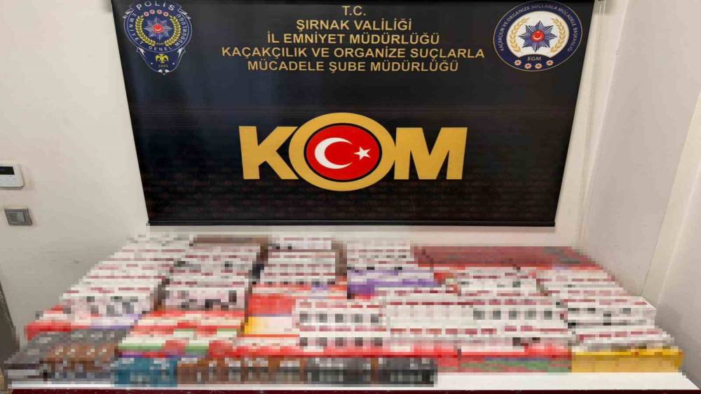 Şırnak&rsquo;ta 7 milyon 600 bin liralık g&uuml;mr&uuml;k ka&ccedil;ağı malzeme ele ge&ccedil;irildi
