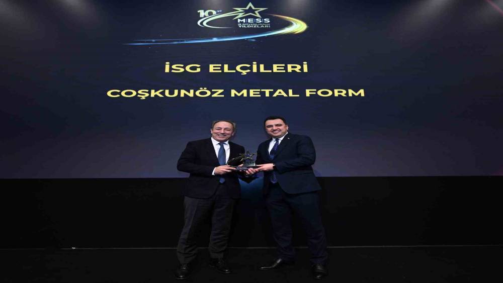 Coşkun&ouml;z Metal Form, İSG El&ccedil;ileri Kategorisinde &ouml;d&uuml;l aldı
