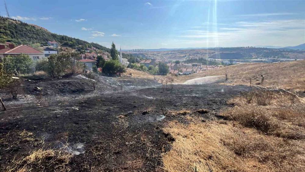 Boz&uuml;y&uuml;k&rsquo;te otluk yangını
