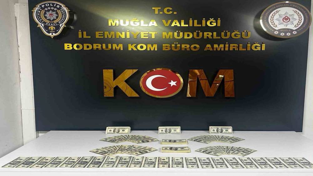 Bodrum&rsquo;da sahte dolar operasyonu: 46 bin 200 dolar ele ge&ccedil;irildi
