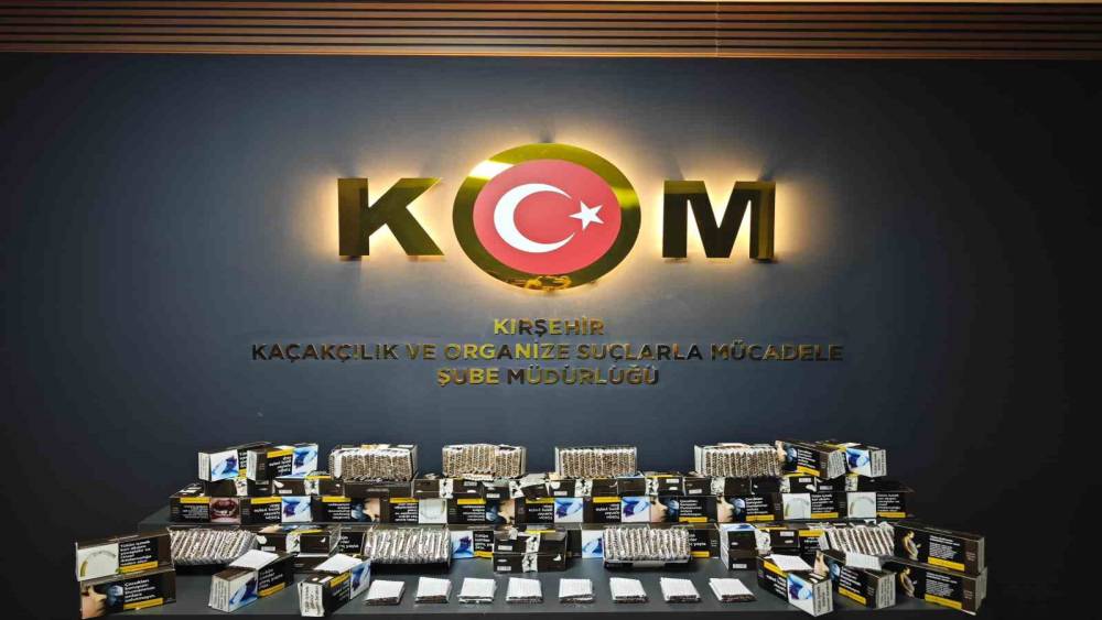 İş yerinde 15 bin 80 adet doldurulmuş makaron ele ge&ccedil;irildi

